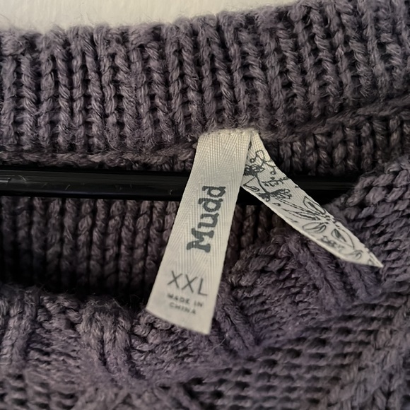 Grey crop top sweater, Mudd - Picture 2 of 2